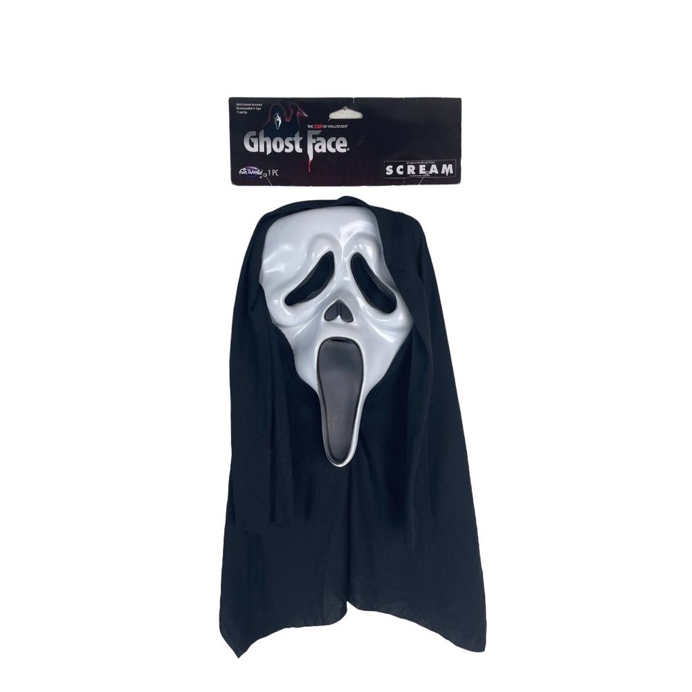 FunWorld Ghost Face Mask from Scream, Halloween Costume, Scary